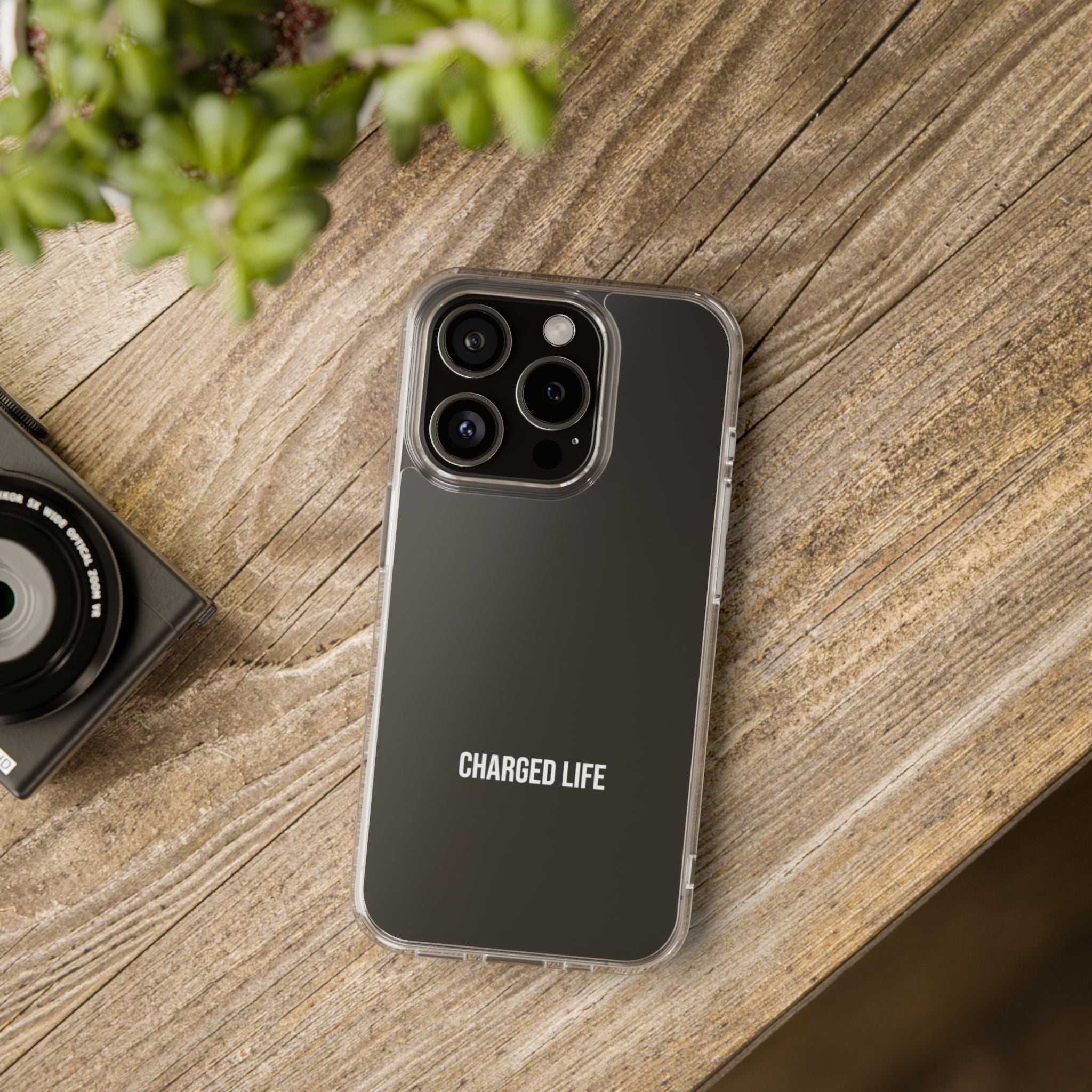 Charged Life Clear Phone Case | Electric Vehicle  Lifestyle iPhone Case