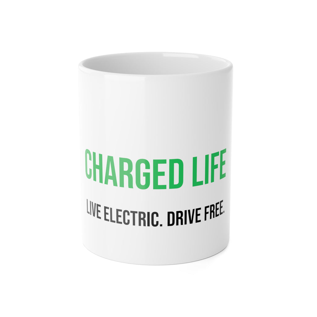 Charged Life Ceramic Mug | Electric Vehicle Lifestyle Coffee Mug