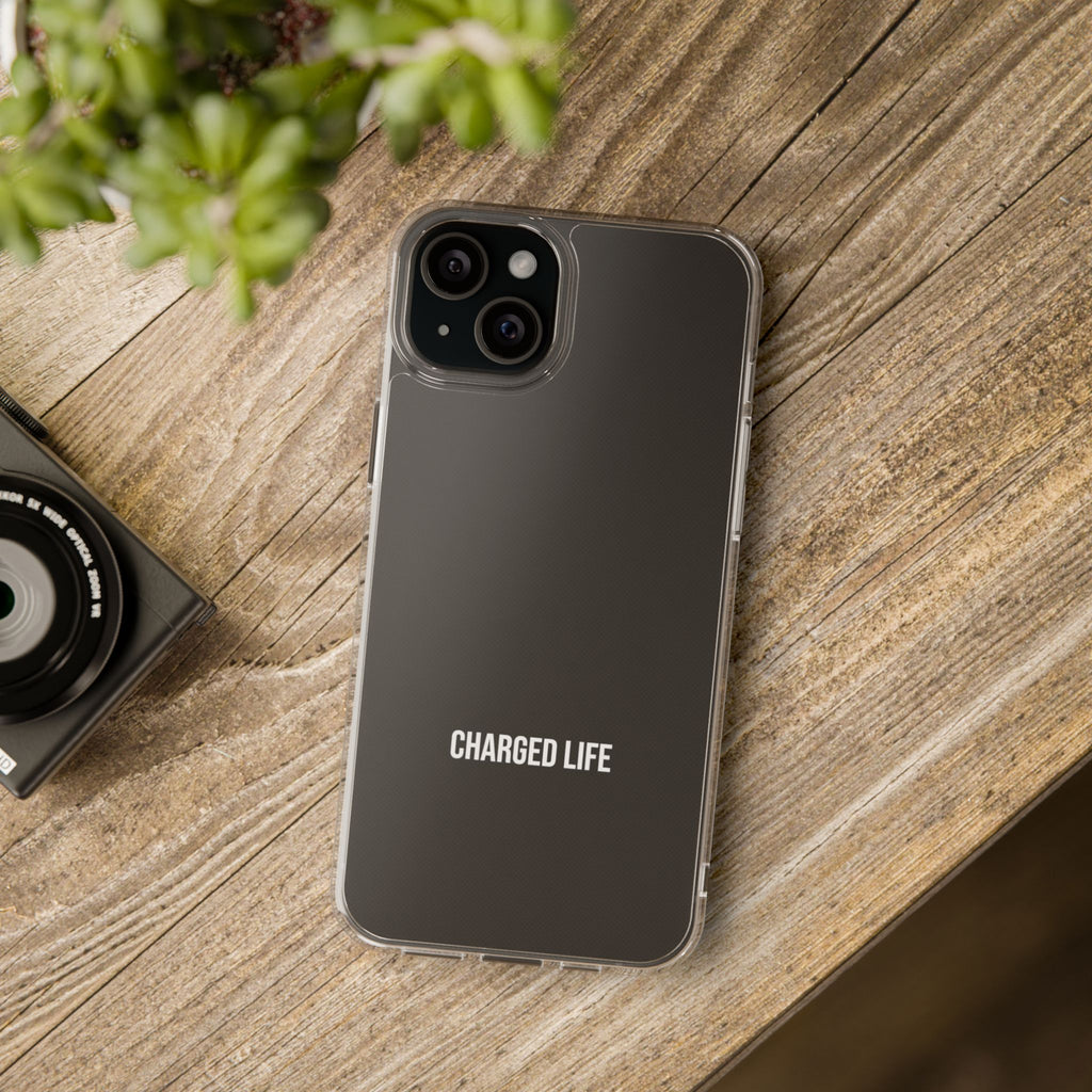 Charged Life Clear Phone Case | Electric Vehicle  Lifestyle iPhone Case