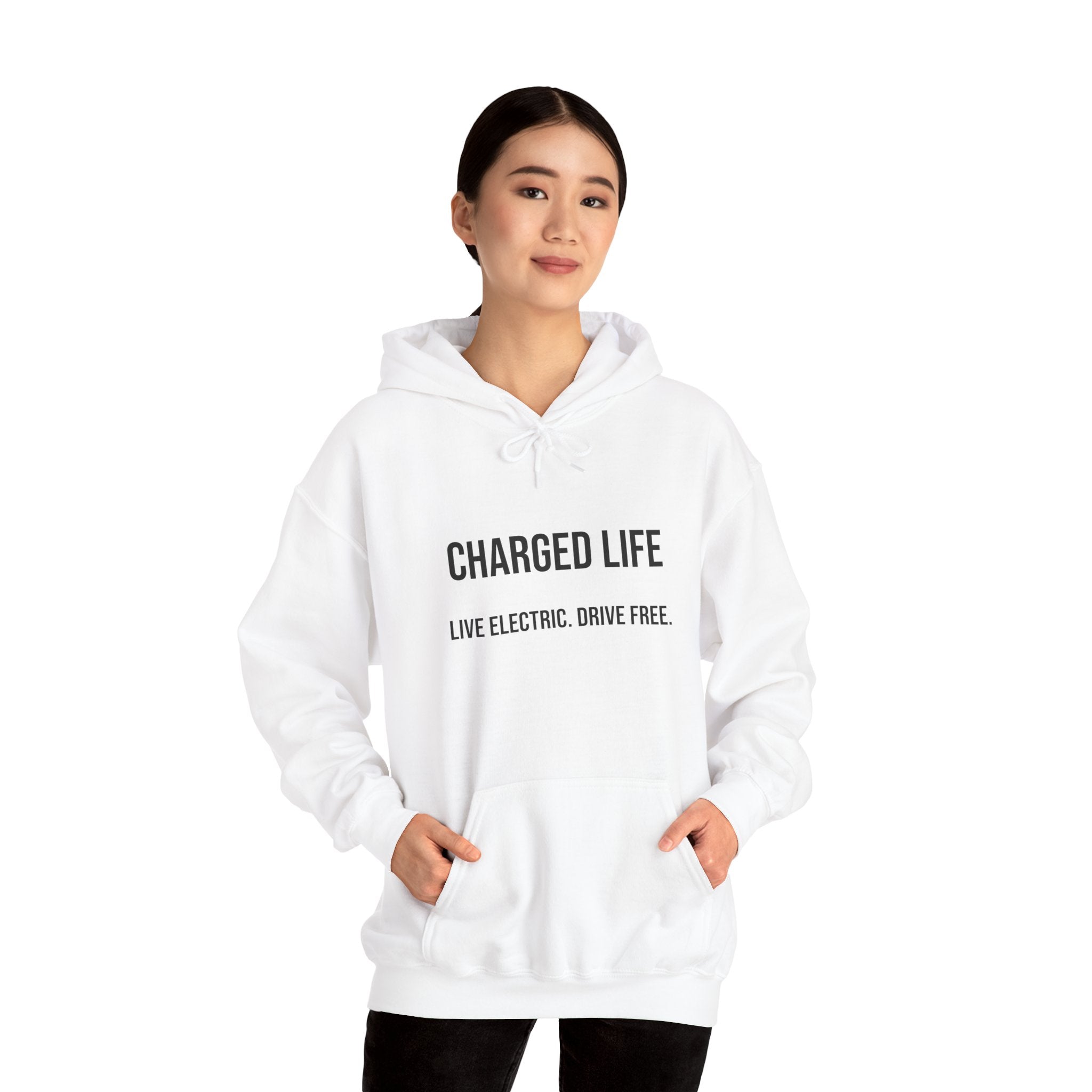 Charged Life Pullover Hoodie | Electric Vehicle  Lifestyle Sweatshirt