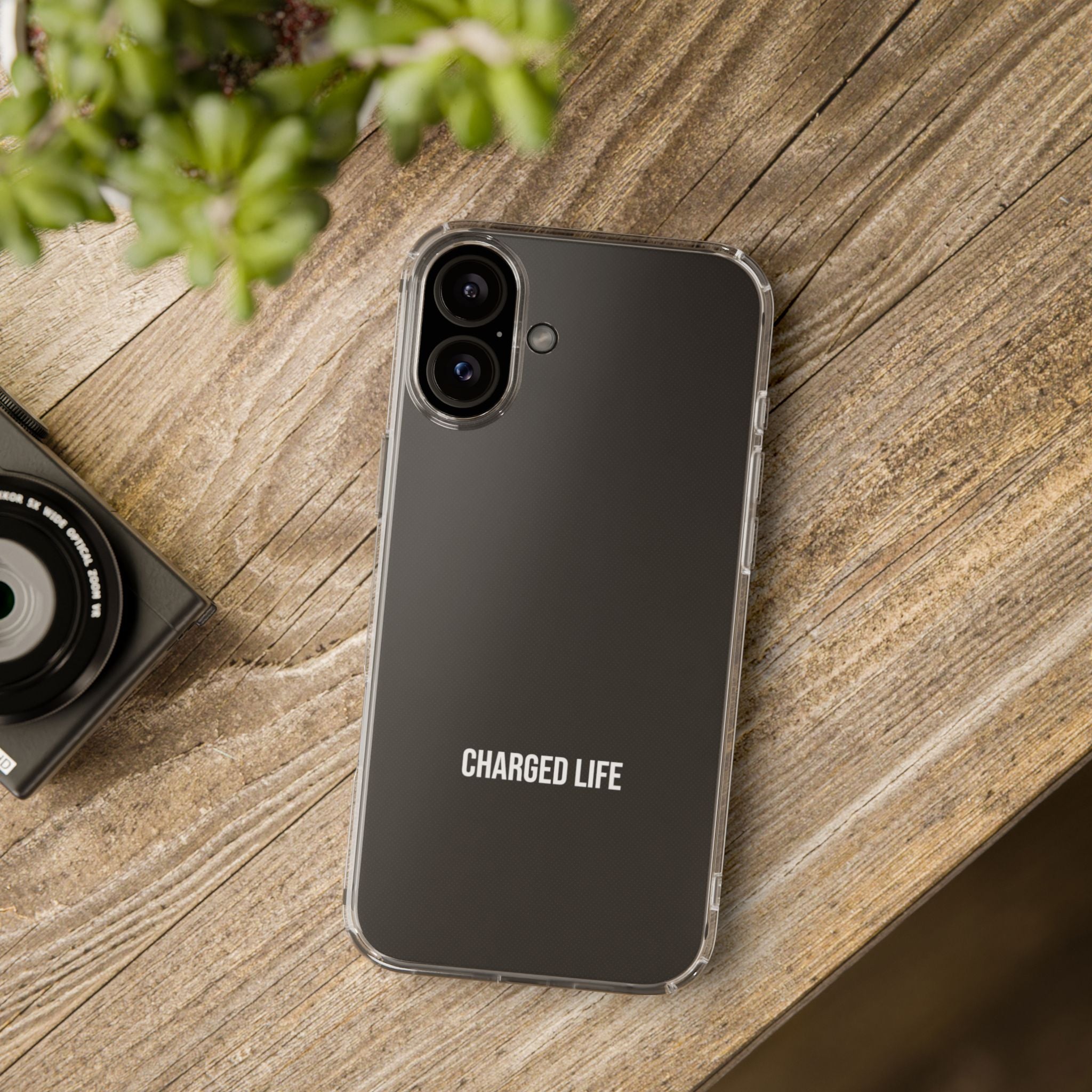 Charged Life Clear Phone Case | Electric Vehicle  Lifestyle iPhone Case