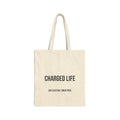 Charged Life Canvas Tote Bag | Electric  Vehicle Lifestyle Tote